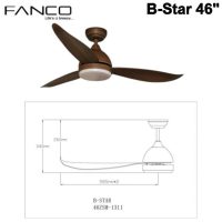 3. Fanco B Star DC Ceiling Fan 46inch