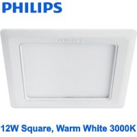 Philips Marcasite LED Downlight 12W SQ 3000K