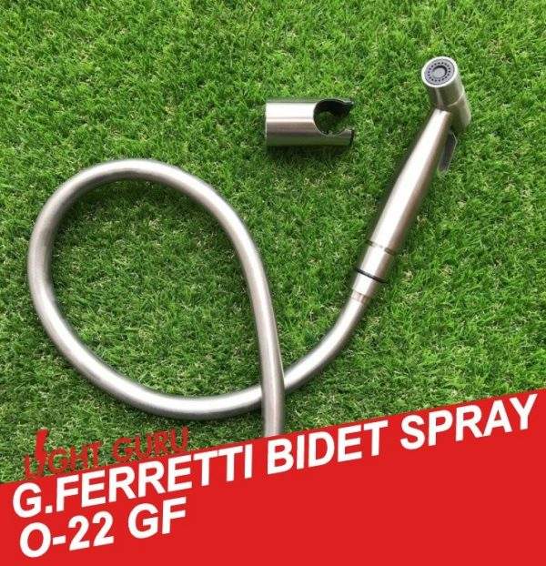 G.Ferretti SS Bidet Spray Brushed Steel O 22 GF