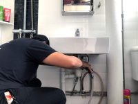 fix sink | plumbing and repair pipe | Basin and Kitchen Sink