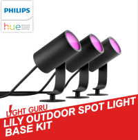 Philips Hue Lily Outdoor Spot Light Base Kit (Light Guru Exclusive)