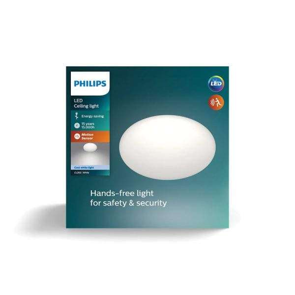 Philips CL253 Motion sensor light 12W energy saver Light Guru