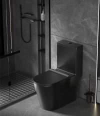 EACO Black Toilet Bowl | Water Closet | Installation Included