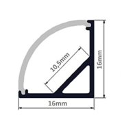 45 Degrees V Style LED Aluminum profile 1