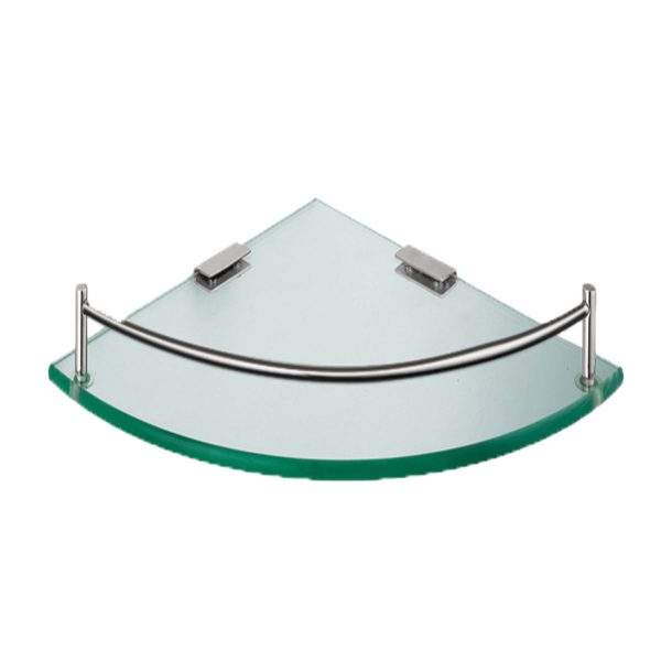 FG 0337 25 Corner Glass Shelf Clear