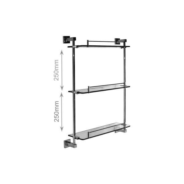 FG 3012 3 3 Tier Glass Shelf Clear