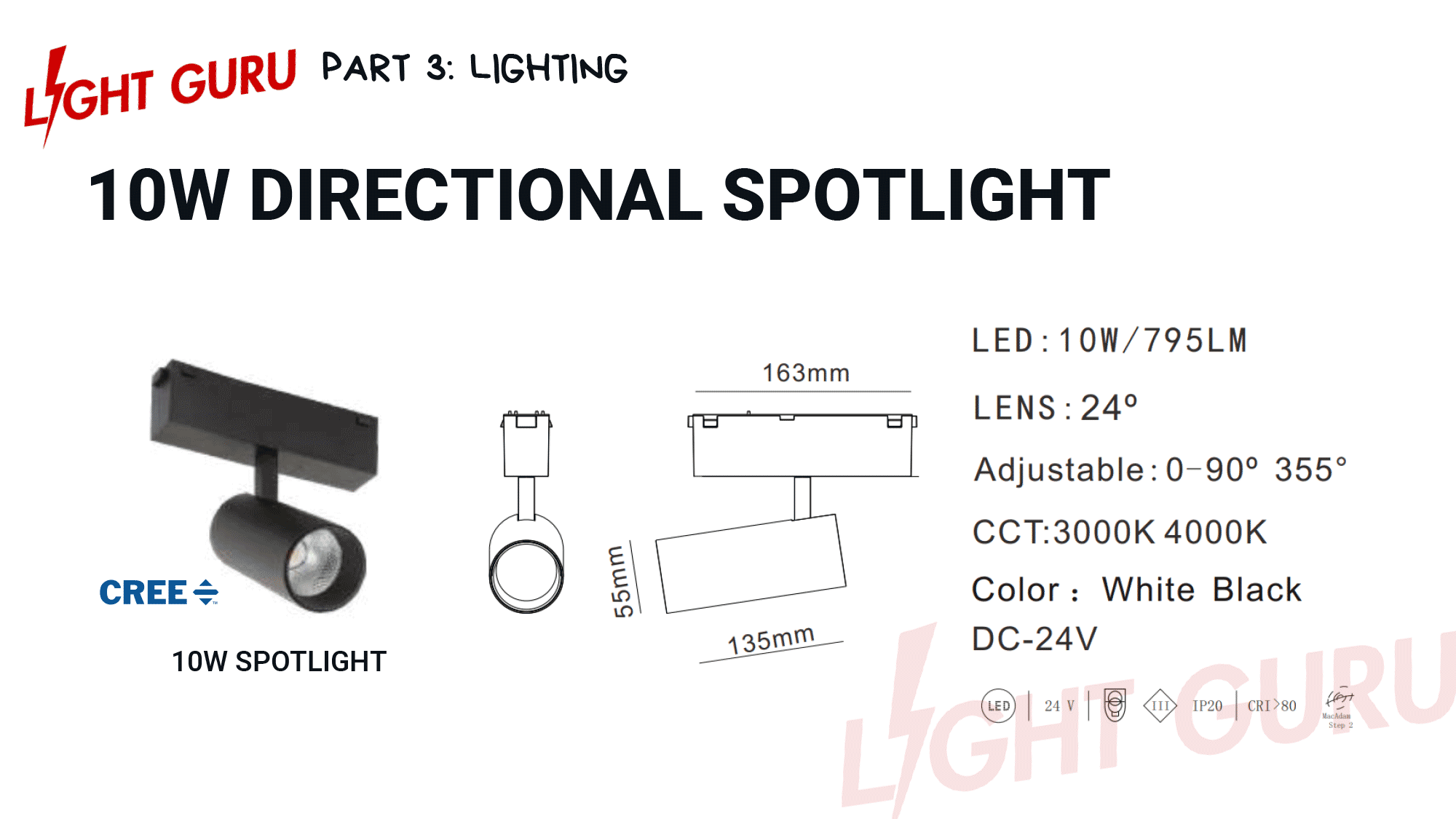 Magnetic Lighting cree spotlight