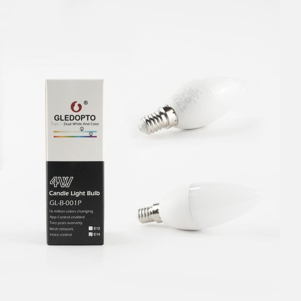 GLEDOPTO 4W COLOR CANDLE LIGHT BULB E14