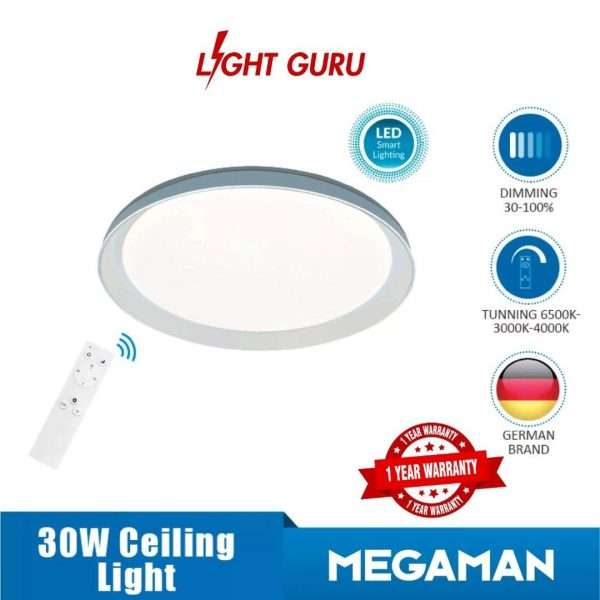 Light Guru Megaman Balao ceiling light 30w dimmable tunable super bright hdb condo landed remote light 03