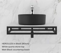 BATHROOM COUNTERTOP TROY and HERCULES Support Frame [80cm]