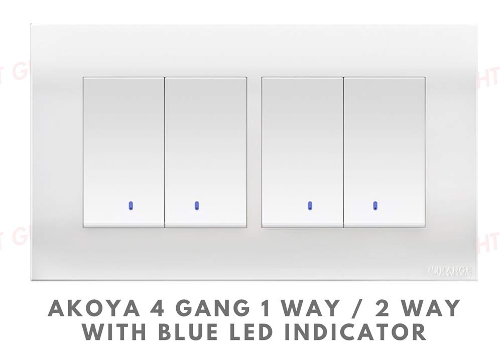 Light Guru Switch with LED Indicator 4 Gang