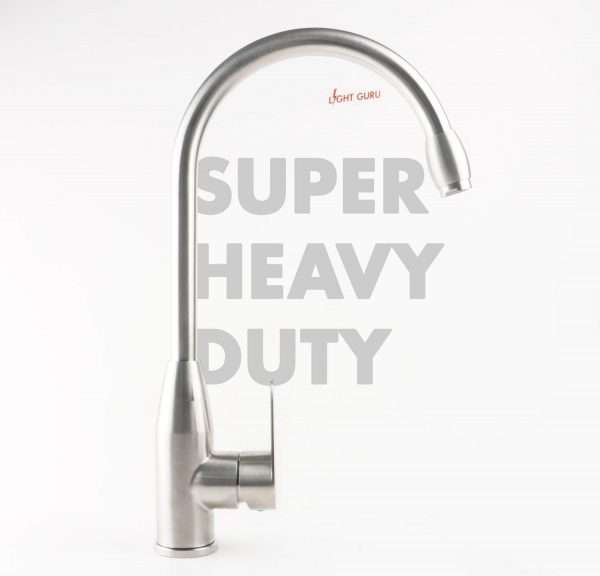 Side View Kitchen Tap Super Heavy duty 6022 Side 3 Tick Light Guru scaled