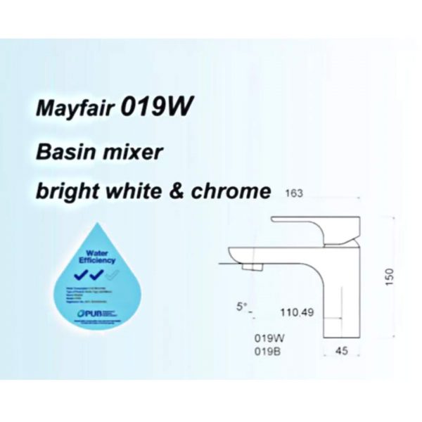 Mayfair Mixer Tap 019W Light Guru