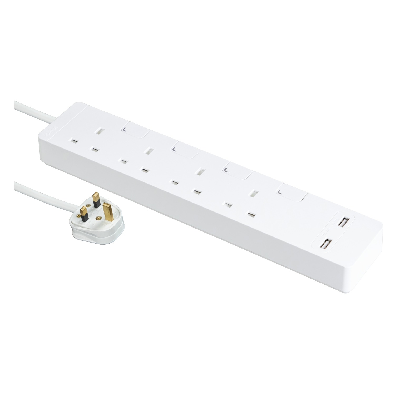 Schneider AvatarOn Extension Multi Socket (4 Gang, 2 USB Ports) - Image 2