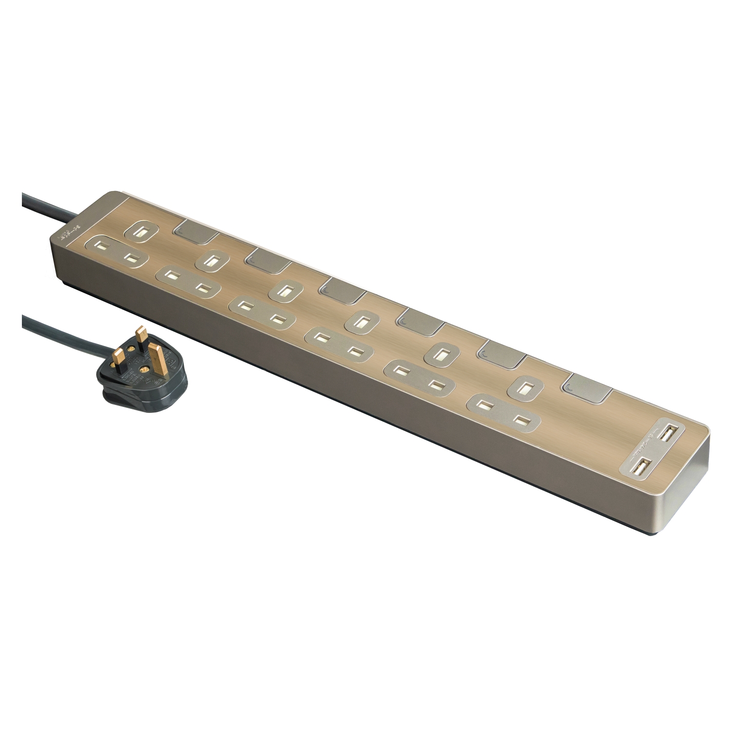 Schneider AvatarOn Extension Multi Socket (6 Gang, 2 USB Ports) - Image 4