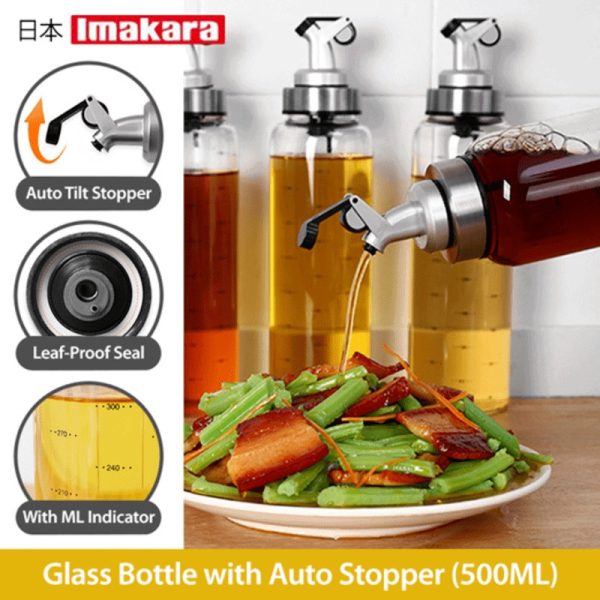 Glass bottle with stopper