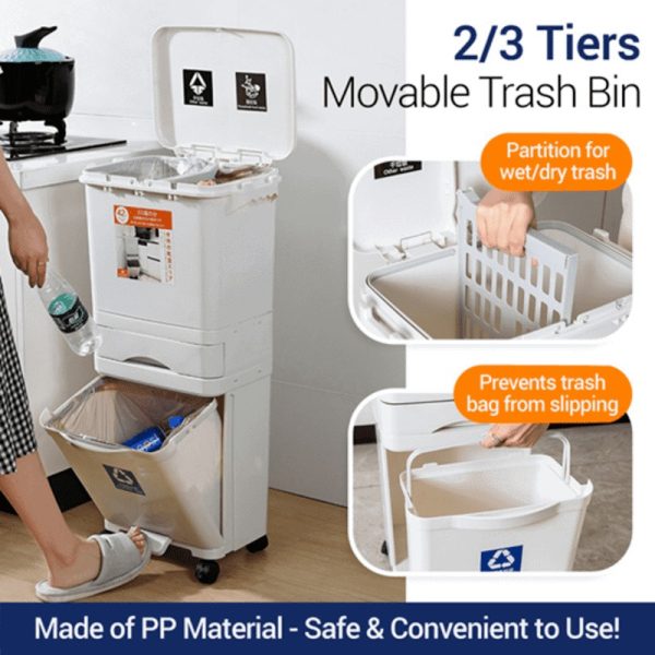 Movable Trash Bin