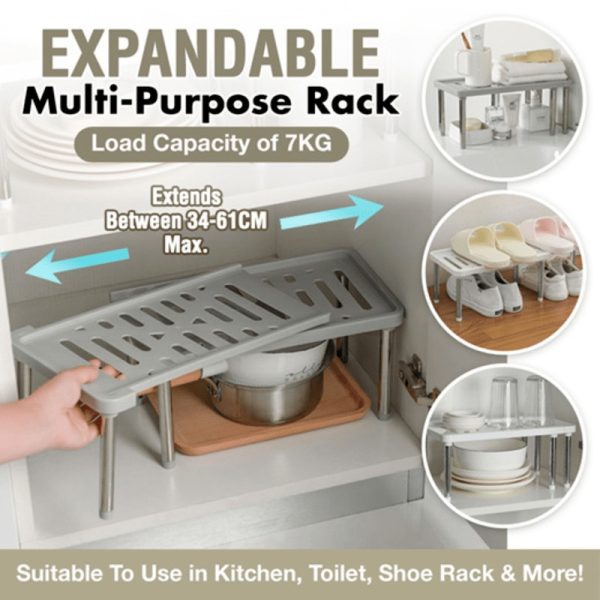 MultiPurpose KitchenBathroom Rack