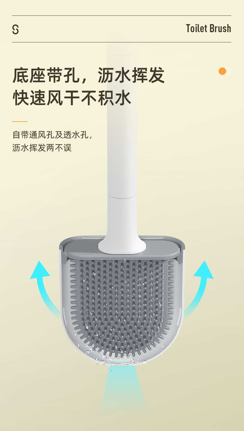 Toilet Brush with Draining Holder 3