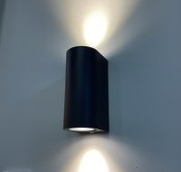 Middleton 2202 Wall Light 7W-GU10 x 2 - Cuboid Black ( IP65 )