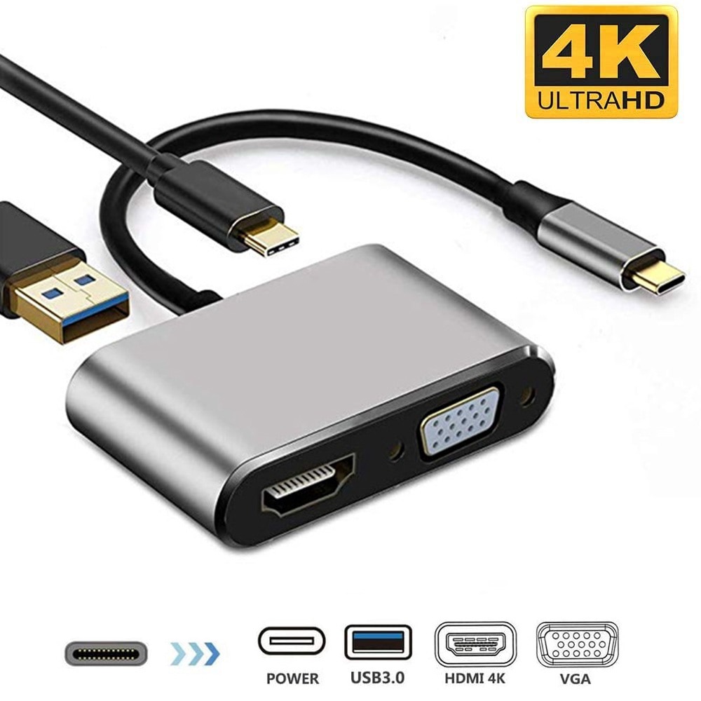 USB Type C to 5in1 3