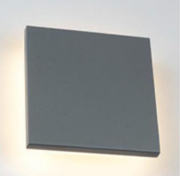 Walline Wall Light Simple Square Black IP65