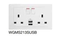 HAGER Switch And Socket WHITE MUSE