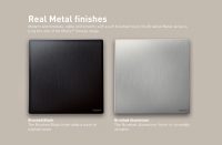 Brushed Aluminum and Black Mallia Senses Legrand