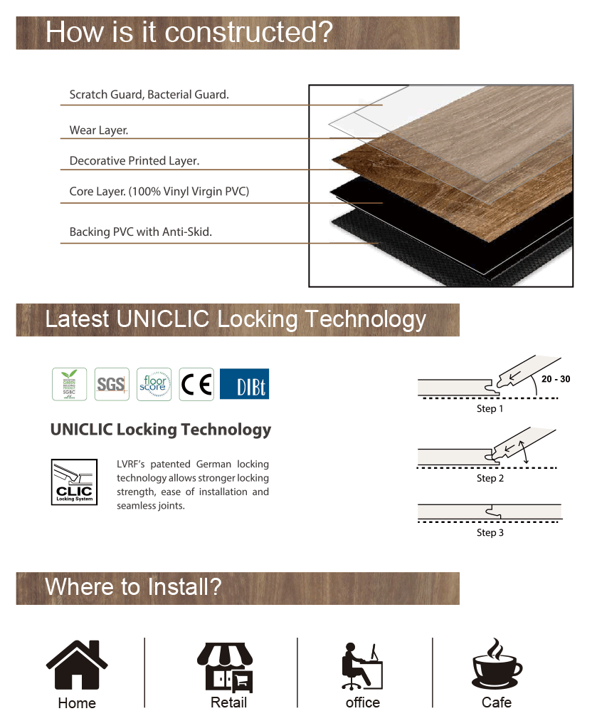 Nature Living Vinyl Plank Flooring Light Guru