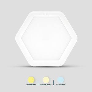 Philips hexa style LED Recessed ceiling Light 3 Types of Color