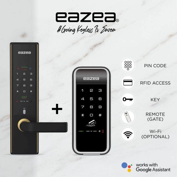 Eazea Tab Mortise Digital Door Lock Eazea Tab G Digital Gate Lock