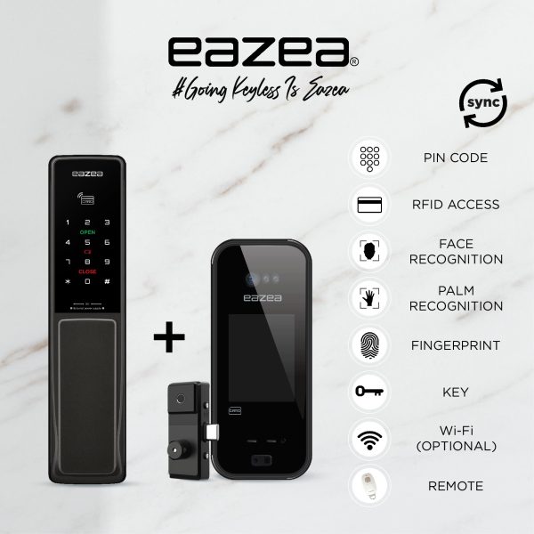 Eazea Tab Push Pull Digital Door Lock Eazea Eyeon G Digital Gate Lock