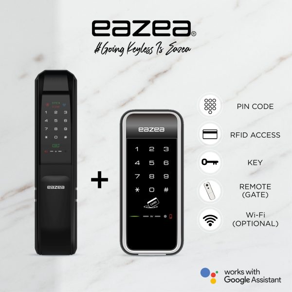 Eazea Tab Push Pull Digital Door Lock Eazea Tab G Digital Gate Lock