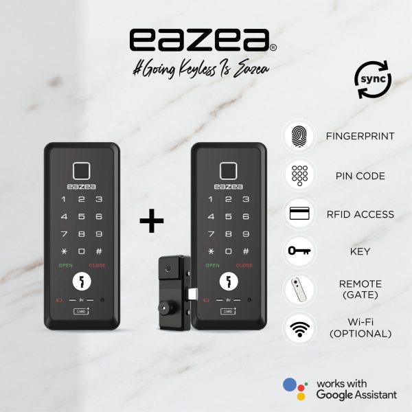 Eazea Touch Digital Door Lock Eazea Duo G Digital Gate Lock