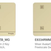 Schneider Wiser Smart Freelocate Switch Wine Gold Color - Image 1