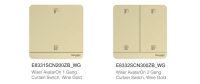 Schneider Wiser AvatarOn Gang Curtain Switch Wine Gold Zigbee 3.0 Glass Touch Light Guru