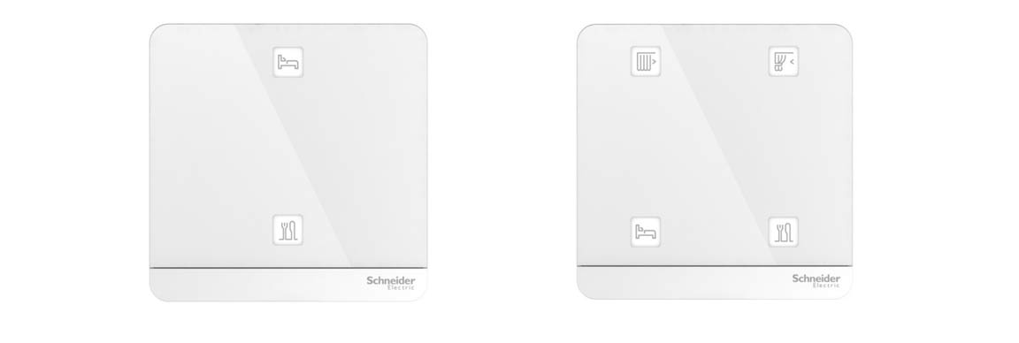 Schneider Wiser AvatarOn Gang FreeLocate Switch White Zigbee 3.0 Glass Touch Light Guru