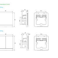 Schneider Wiser Smart 1-3 Gang Switch Wine Gold Color - Image 2