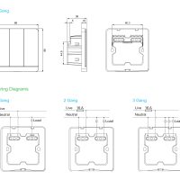 Schneider Wiser Smart 1-3 Gang Switch Wine Gold Color - Image 3