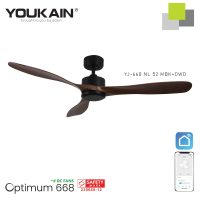 Youkain Downrod Fan - Smart DC Powered Ceiling Fan