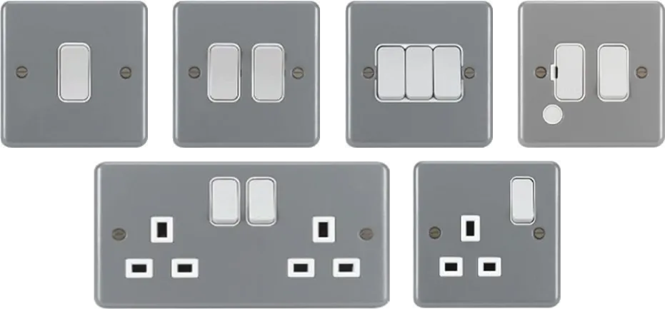 Hager METAL CLAD Switch and Socket