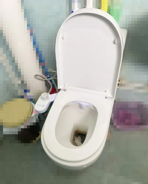 Toilet Bowl Seat Cover with Nozzle Wash Installation